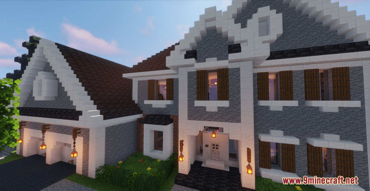 Large Suburban House Map 1.17.1 For Minecraft - 9Minecraft.net
