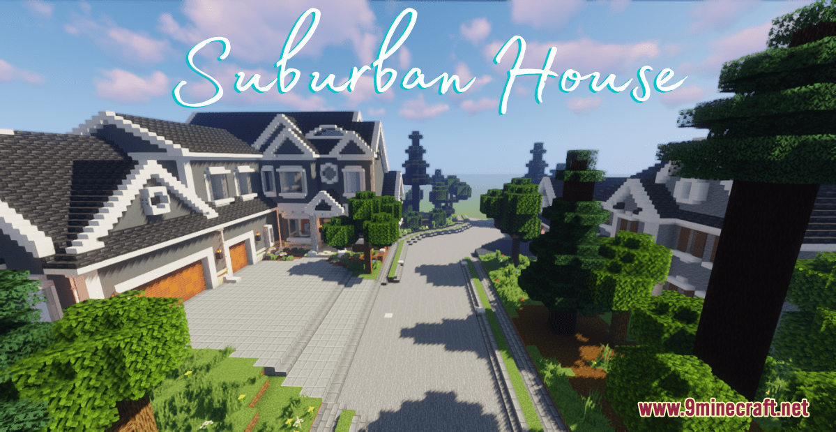 Large Suburban House Map 1.17.1 For Minecraft - 9Minecraft.net