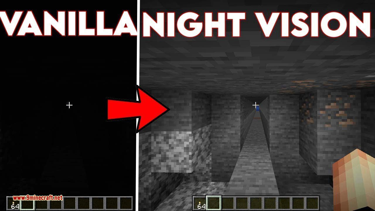 Night Vision Pack For Minecraft Pe Night Vision Texture For MCPE 1.