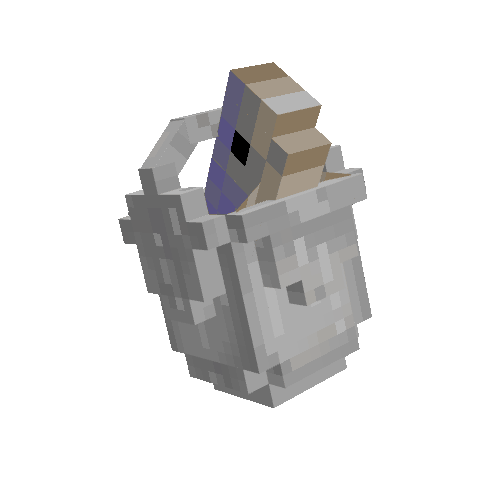 3D Buckets Pack (1.20, 1.19) Animated Buckets