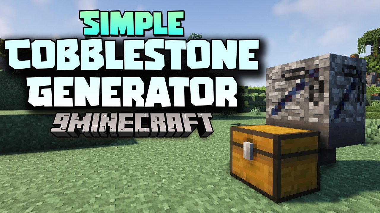 Simple Cobblestone Generator Mod (1.20.2, 1.19.4) A New Feature Added
