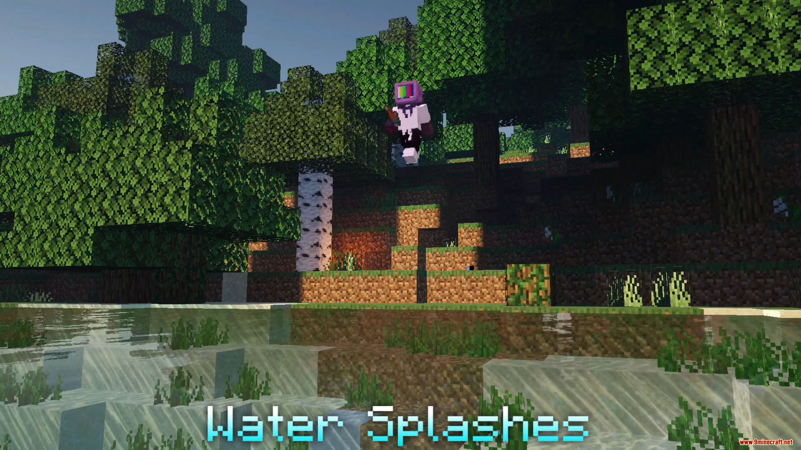 Water Splash Addon (1.19, 1.18) for Minecraft PE/Bedrock