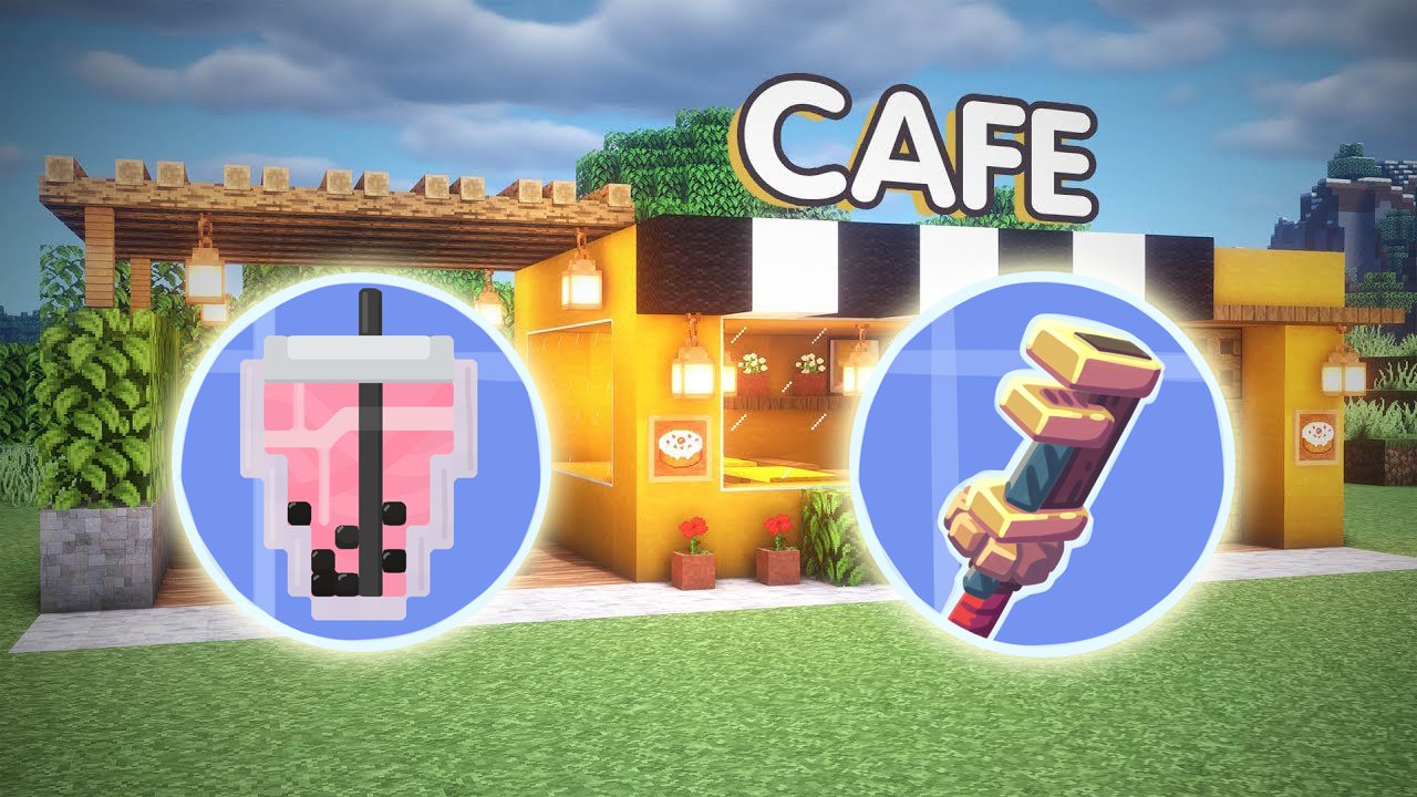 Create Cafe Mod (1.19.2, 1.18.2) Boba Milk Tea and Coffee