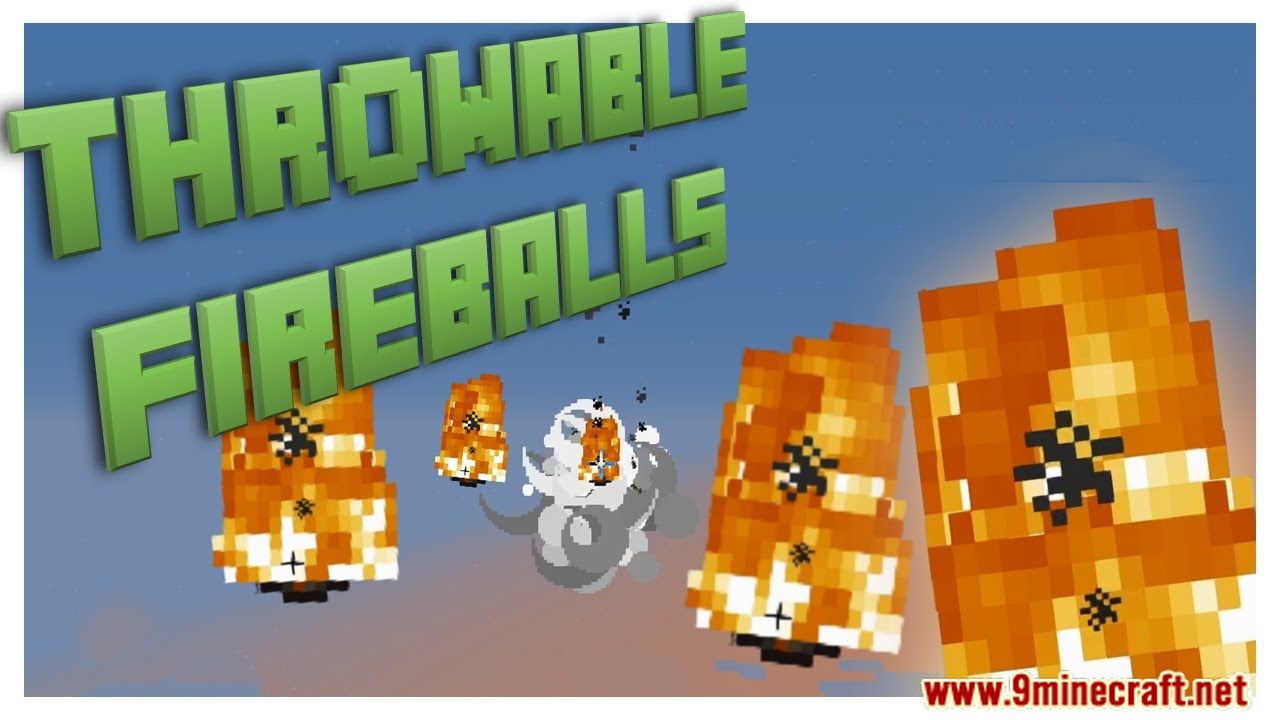 Throwable Fireballs Plugin (1.13.2, 1.12.2) Bukkit, Spigot, Paper