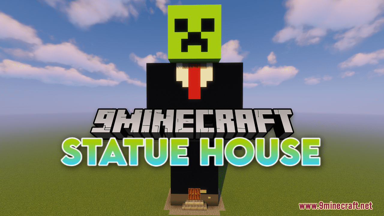 Statue House Map (1.21.1, 1.20.1) Unique House Shape