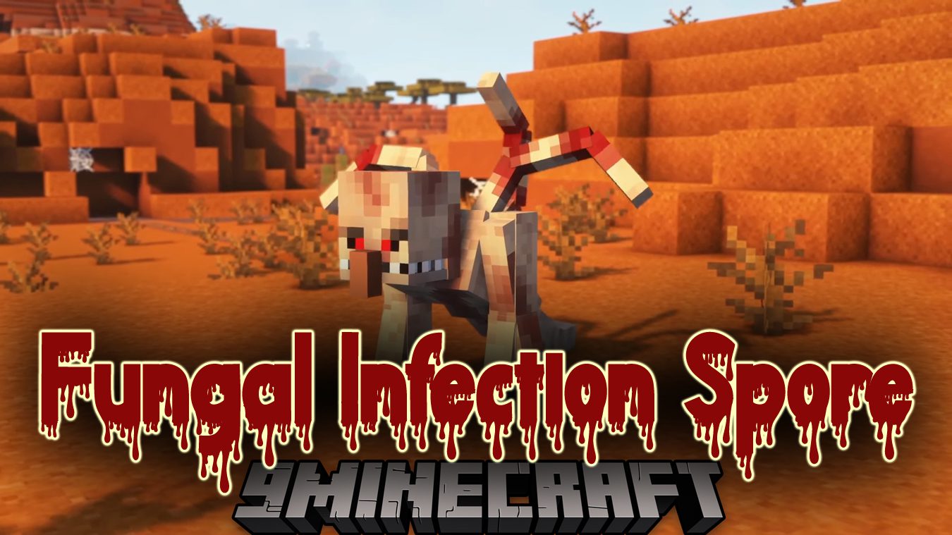 Fungal Infection Spore Mod (1.20.1, 1.19.2) Zombies, Infectious