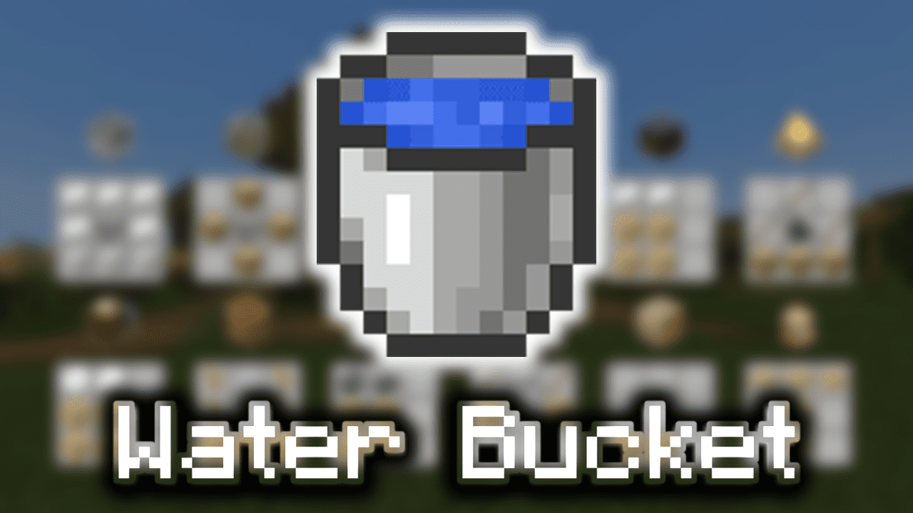 How To Make A Bucket Of Water In Minecraft