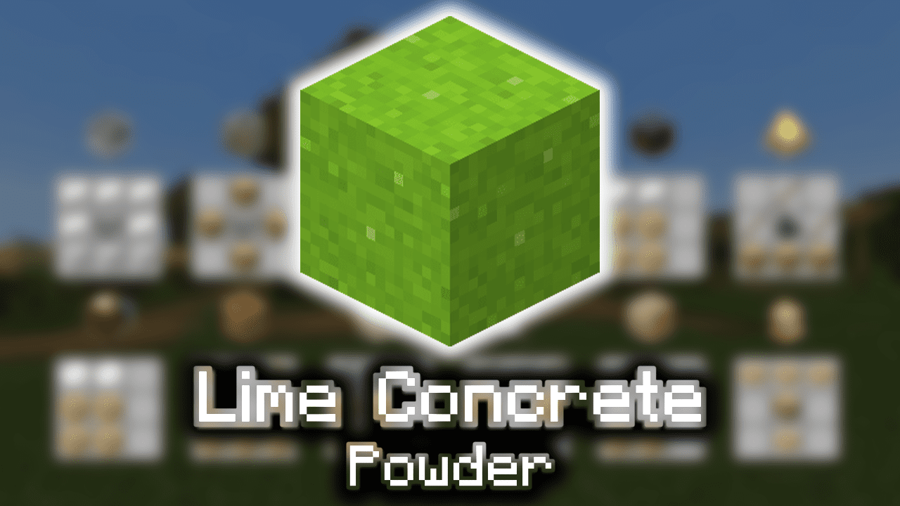 Lime Concrete Powder Wiki Guide