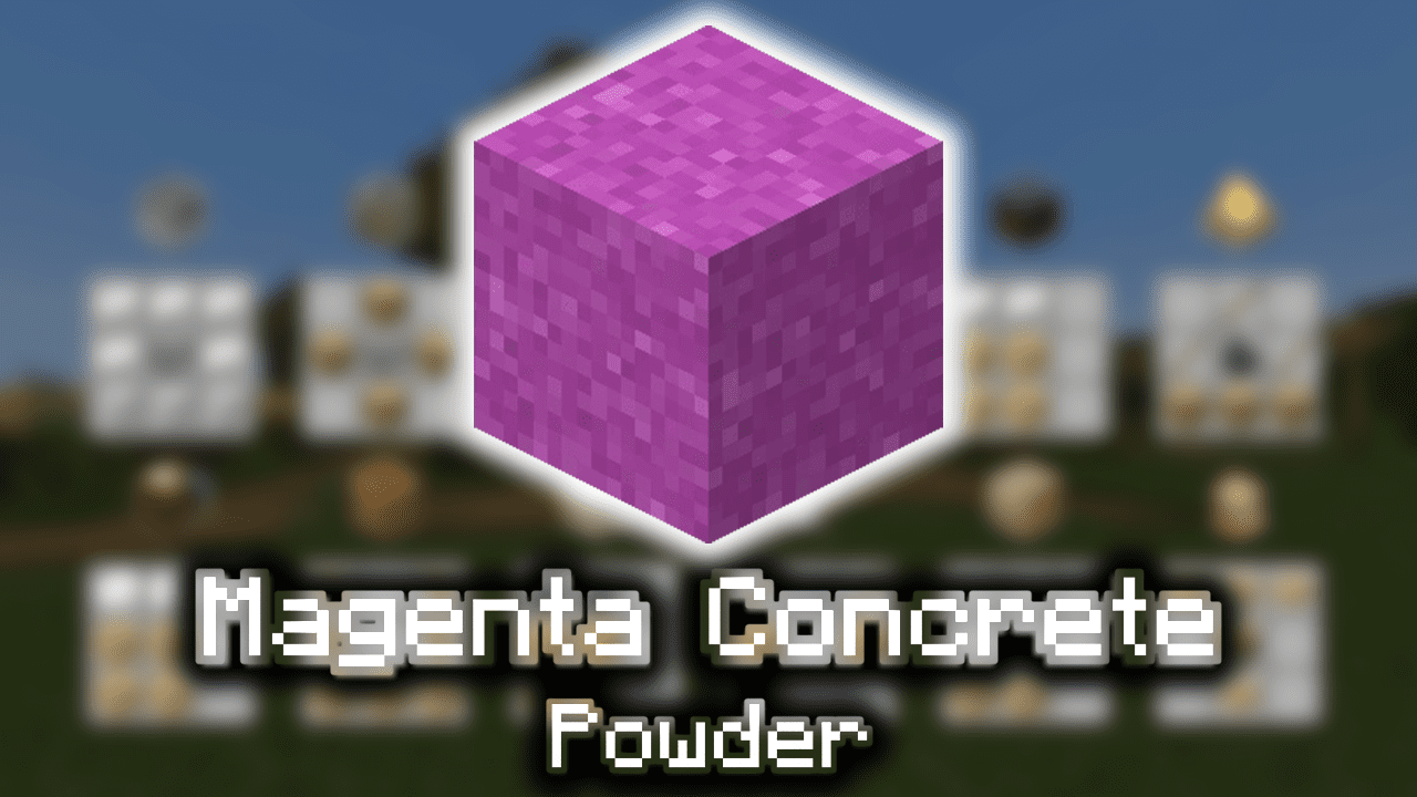 Magenta Concrete Powder Wiki Guide