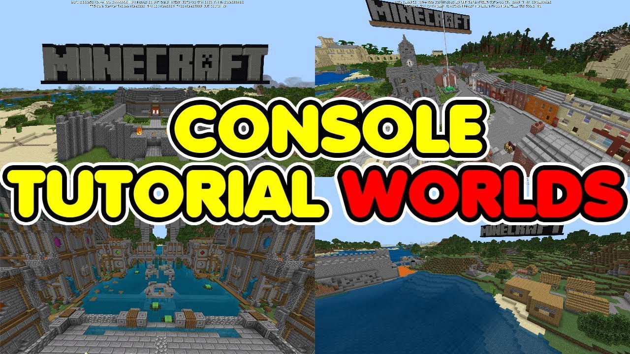 Minecraft Console Edition Tutorial World Map (1.19) All Editions