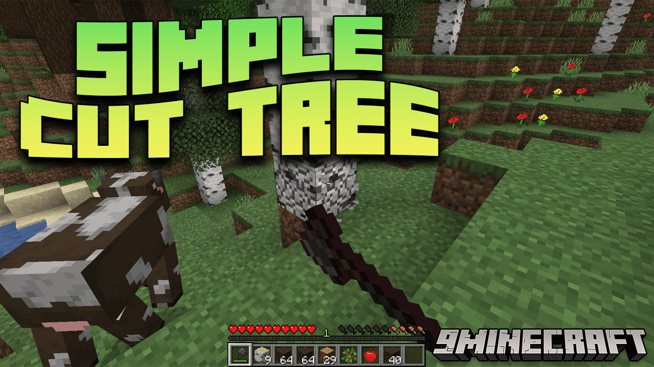 Simple Cut Tree Mod (1.20.1) Effortless Lumberjacking in Minecraft