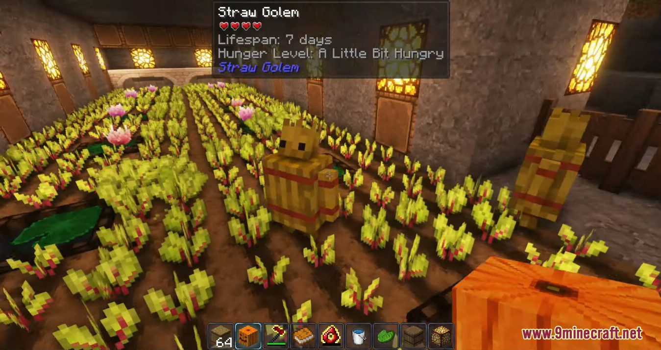 Straw Golem Rebaled Mod (1.19.2, 1.18.2) Cute Little Guys to Help You