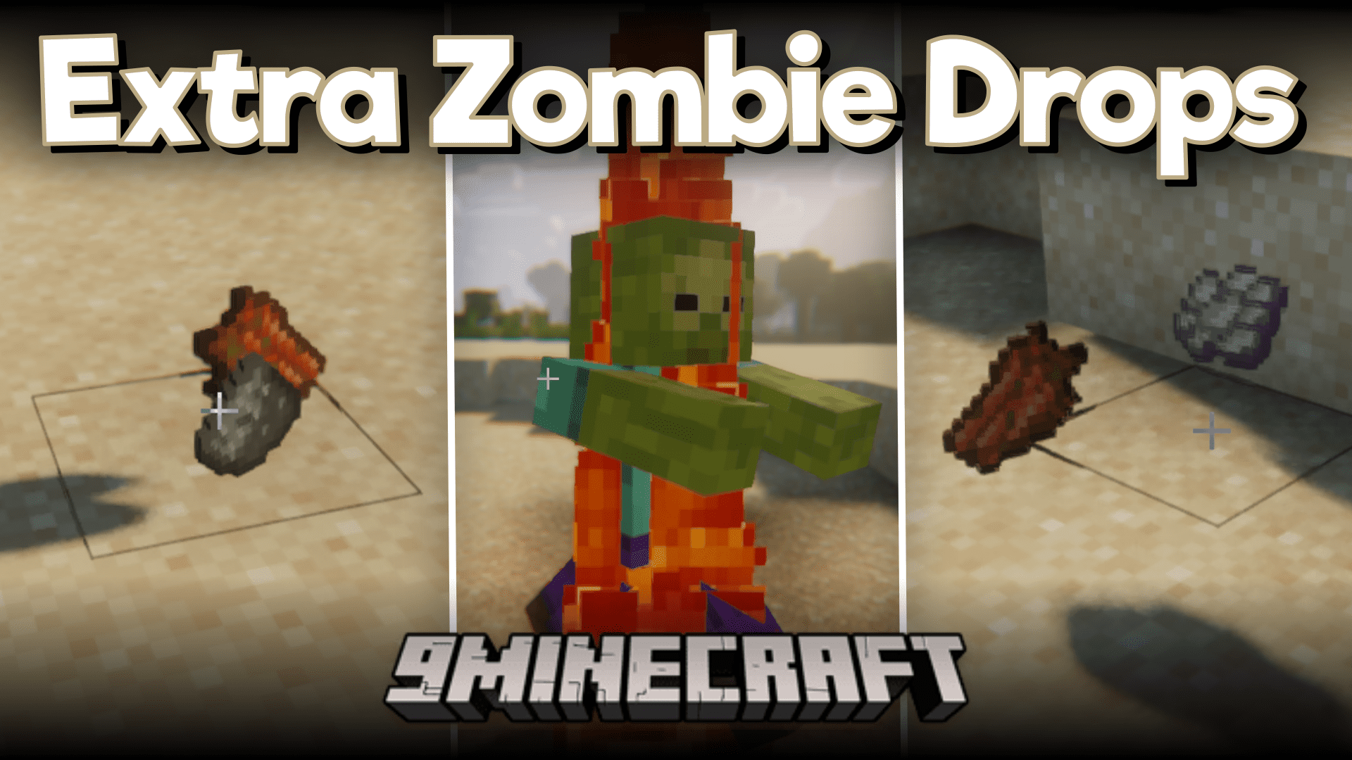Extra Zombie Drops Mod (1.20.1, 1.19.2) Zombies Drop Better Items