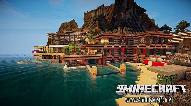 Luxurious Cove House Map 1.12.2, 1.11.2 For Minecraft - 9Minecraft.net