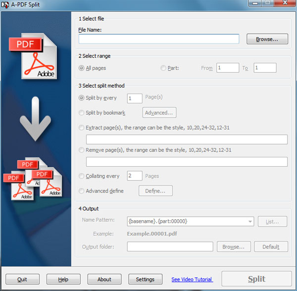 How to extract selected pages or delete selected pages from PDF file