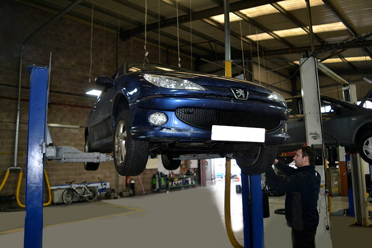 front Cardiff vehicle service garage