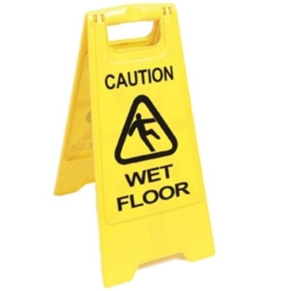 Caution Wet Floor Standing Sign A1 Hygiene