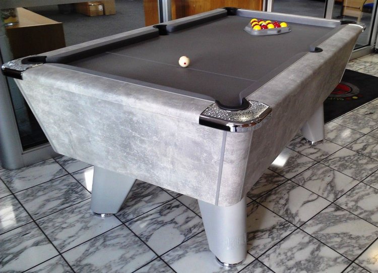 Supreme Winner Pool Table Italian Grey Finish/Grey Cloth 7ft A1