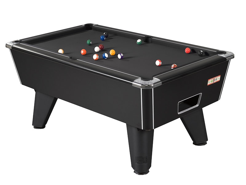 Supreme Winner Pool Table Absolute Black 6ft, 7ft A1 Pool Tables
