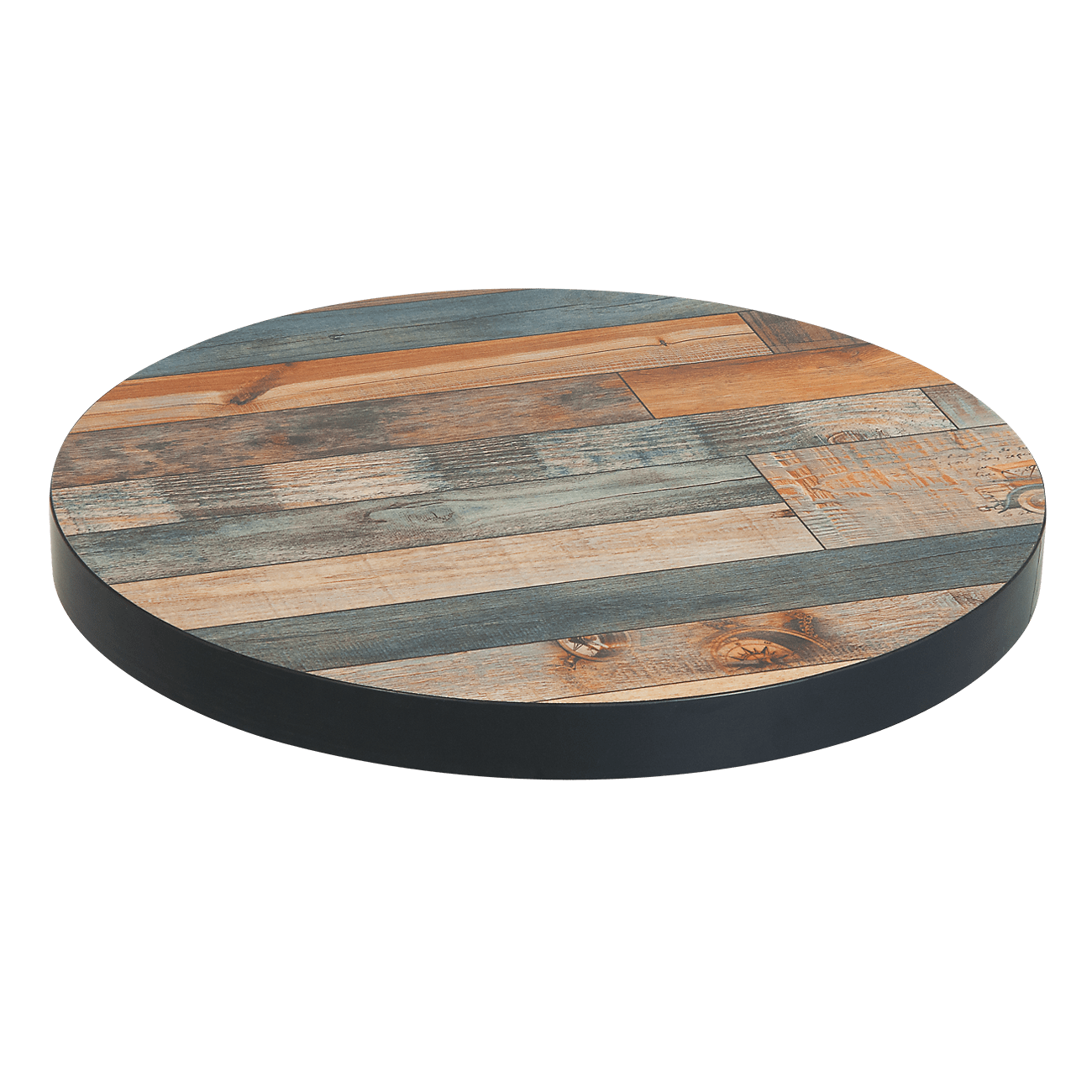 30'' Round Melamine Paint Brushed Panel Table Top, Drop Edge