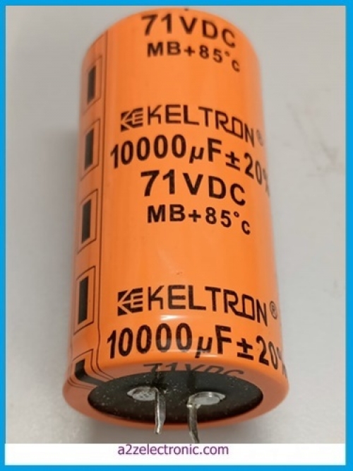 10000 MFD / 71 VDC 85'C 35x70mm SNAPIN TERMINAL CAPACITOR KELTRON