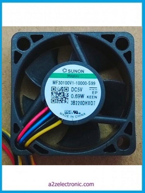 1 Inch 5VDC 30x30x10mm Vapo Bearing 0.12A 11000RPM 5.5CFM 4wire