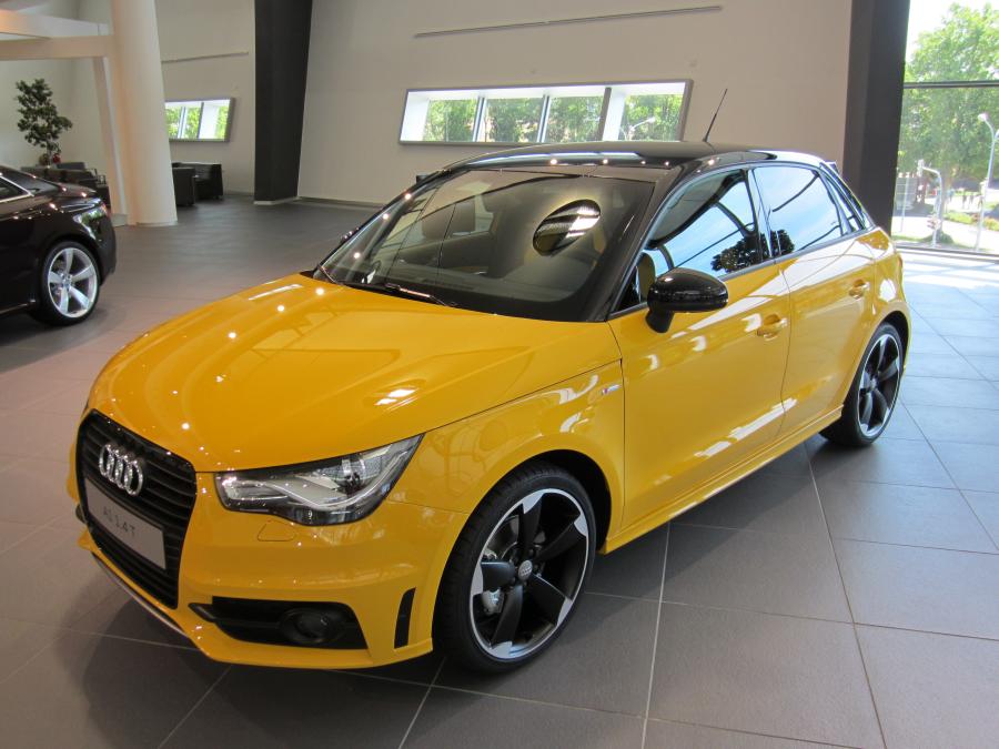 Audi A1 Sportback SLine 1.4 TFSI 185PS Farbstudie schwarzgelb Alle