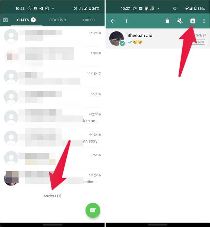 Comment restaurer les discussions WhatsApp archivées sur Android