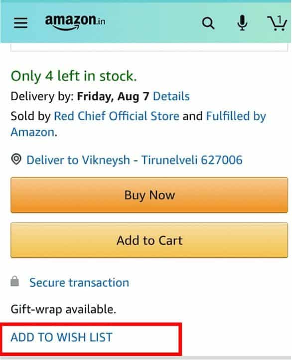 كيفية البحث عن قائمة أمنيات Amazon لشخص ما أحلى هاوم