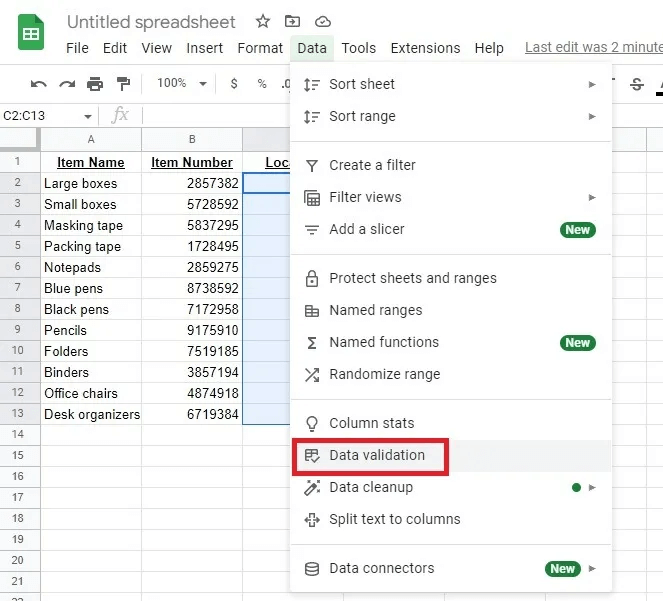 Google スプレッドシートと Excel でドロップダウン リストを追加する方法 最高の家