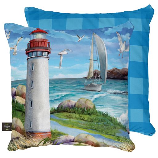 COASTAL LIGHTHOUSE PILLOW AA Distributors
