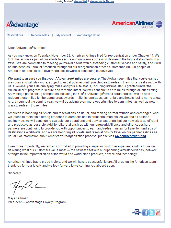 How Does the American Airlines Bankruptcy Affect You? The New York Times