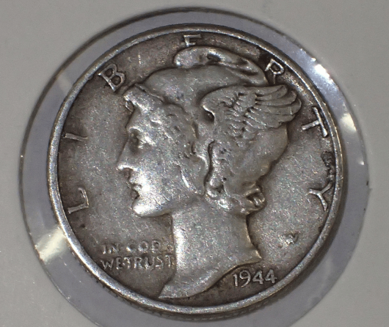 USA Mercury Dime 1944 Silver 50 AAA Coin Co