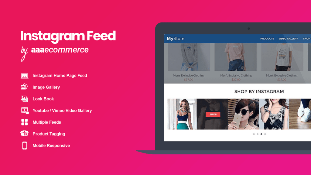 What are the main features of Instagram feed app?