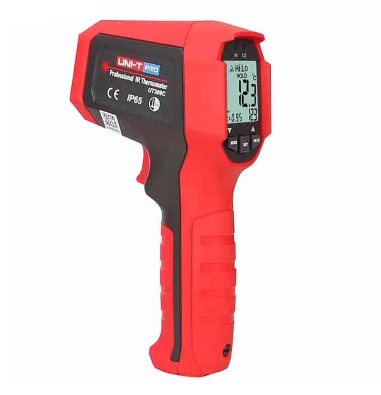 AABTools UNIT UT309C HVAC Infrared Thermometer SGL Laser / IP54 / DS Ratio 121