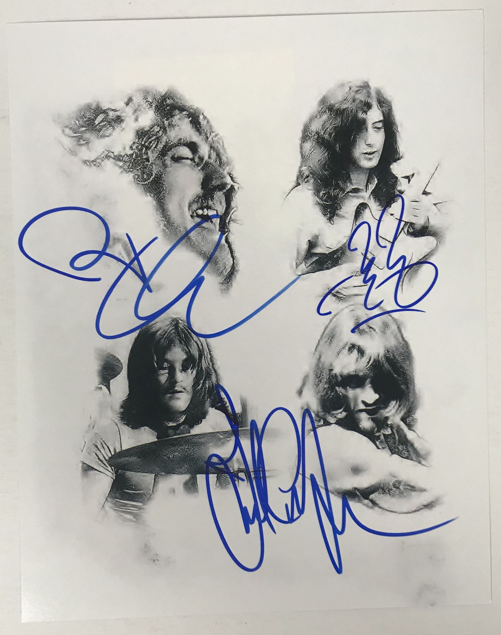 AACS Autographs Led Zeppelin Band Autographed Glossy 8x10 Photo