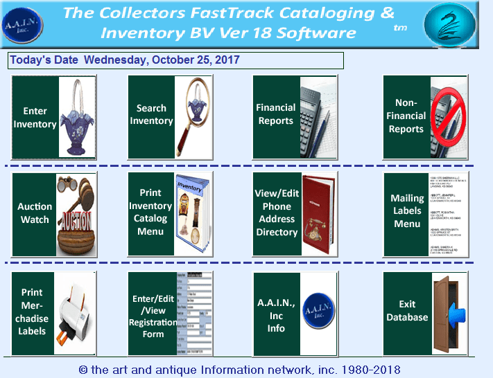 Collectors Cataloging and Inventory Management Software LITE