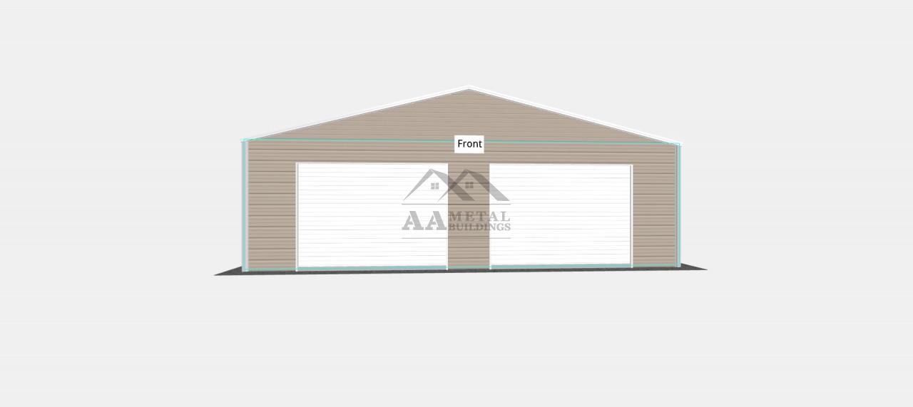 30x30 Two Car Metal Garage Strong, Durable Garages With Endless Potential Uses