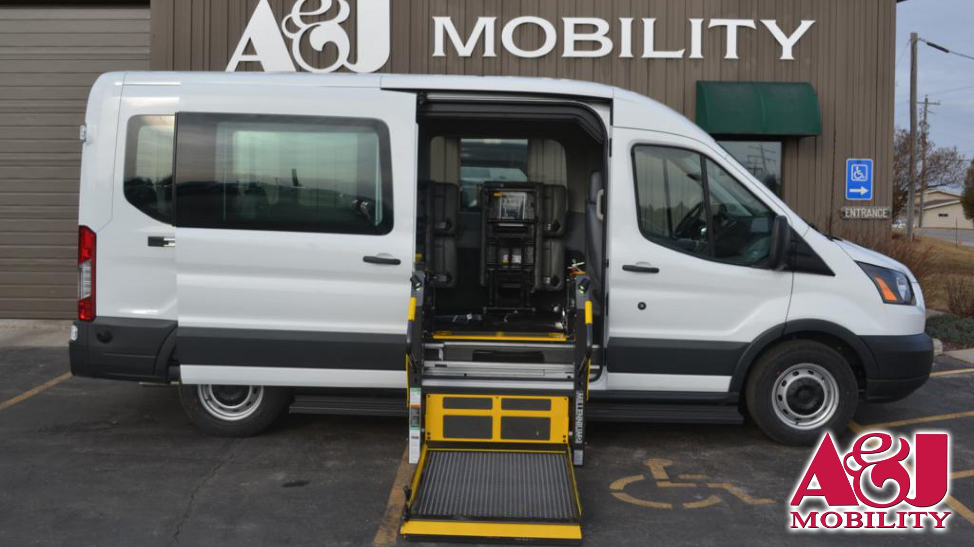 Wheelchair Van For Sale 2018 Ford Transit Wagon Stock JKA35878 A&J Mobility