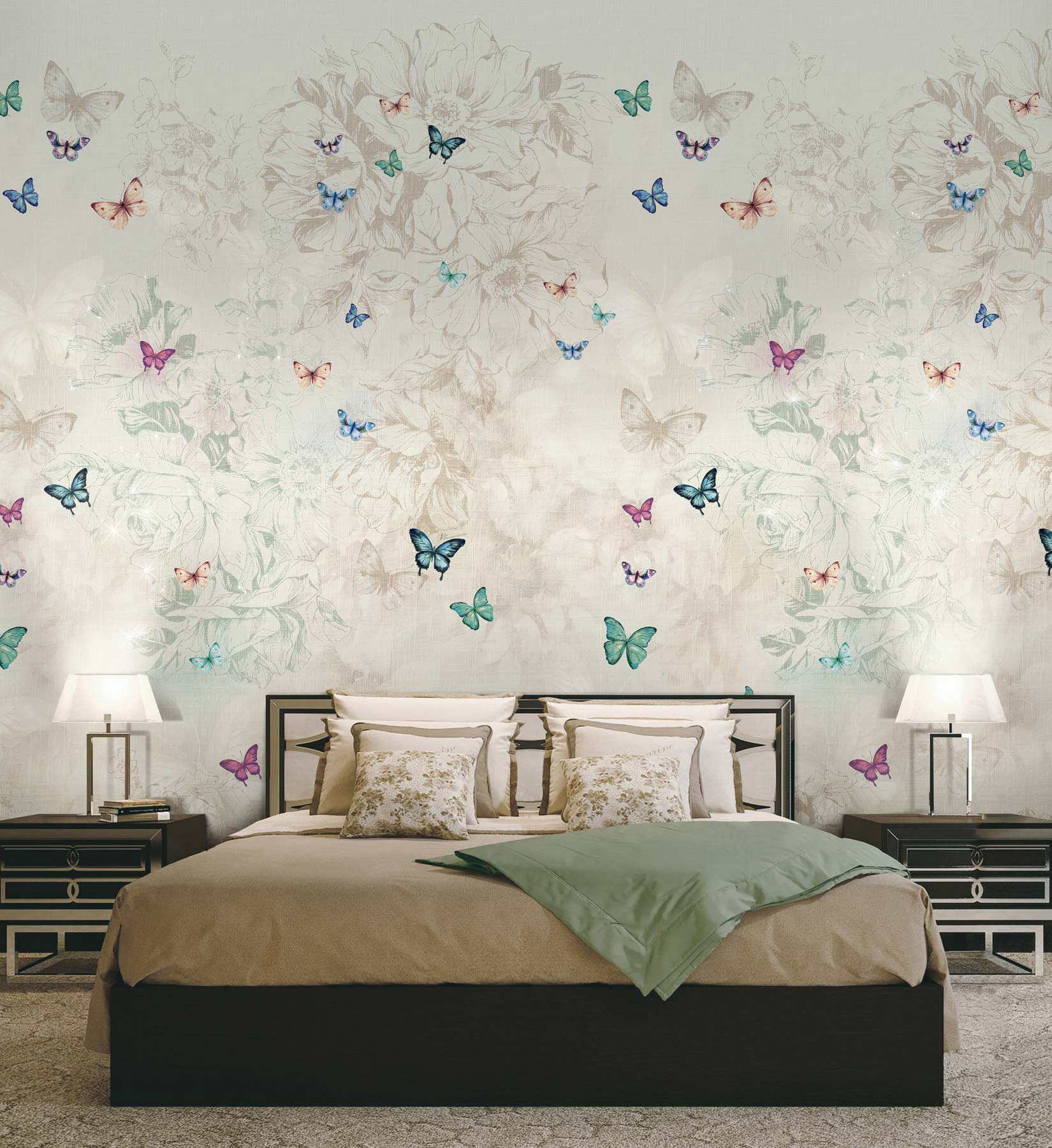 Bedroom Wallpaper Designs for Walls Blumarine Home