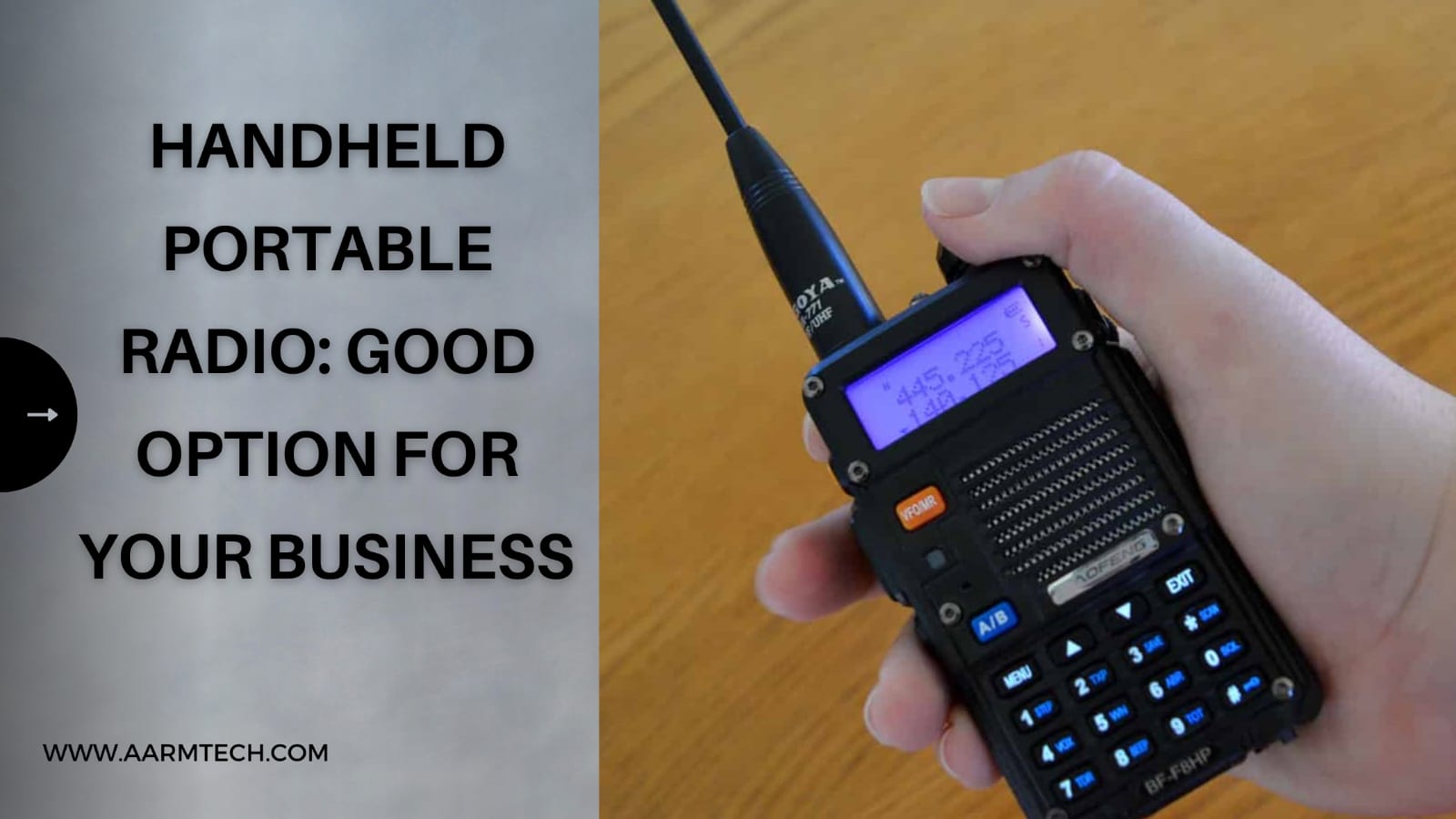 Handheld portable radio Good option for your business