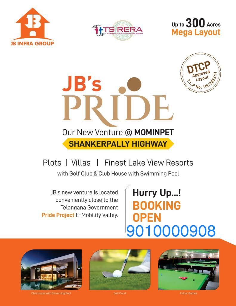 JB infra Group open plots at mominpet Village