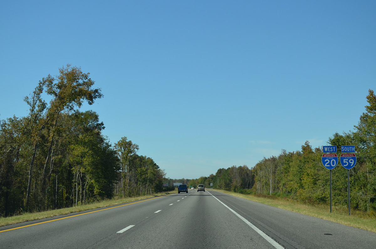 I20/59 South Vance to Tuscaloosa AARoads Alabama
