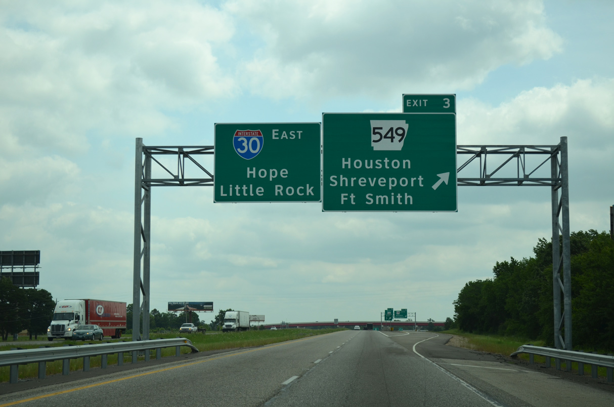 Interstate 30 East Texarkana to Prescott AARoads Arkansas