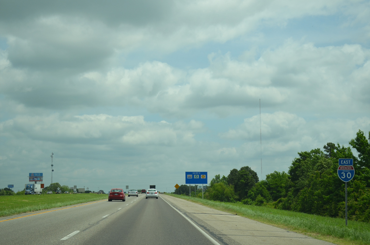Interstate 30 East Texarkana to Prescott AARoads Arkansas