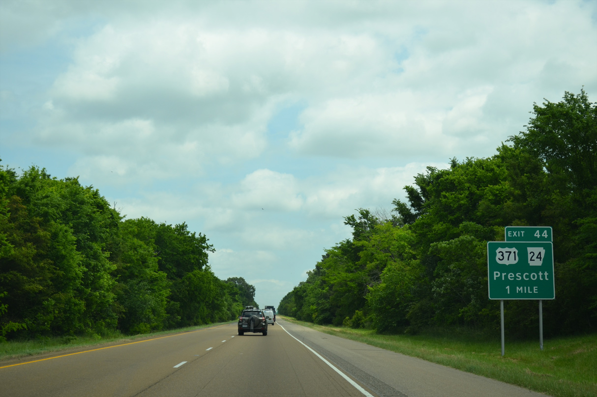 Interstate 30 East Texarkana to Prescott AARoads Arkansas