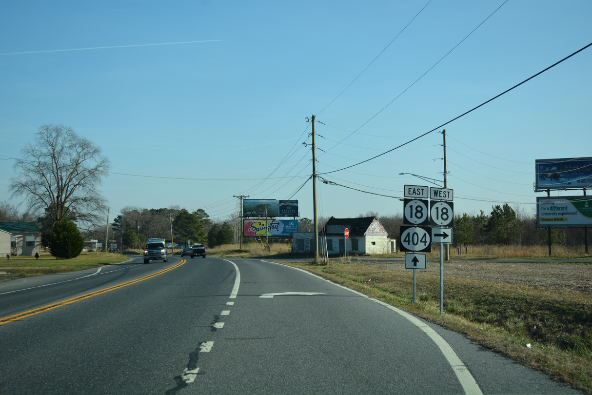 State Route 404 AARoads Delaware