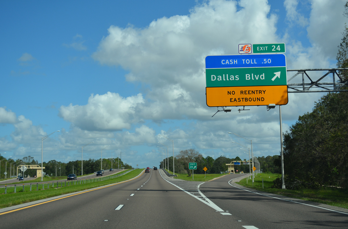 State Road 528 East Orlando to Cape Canaveral AARoads Florida