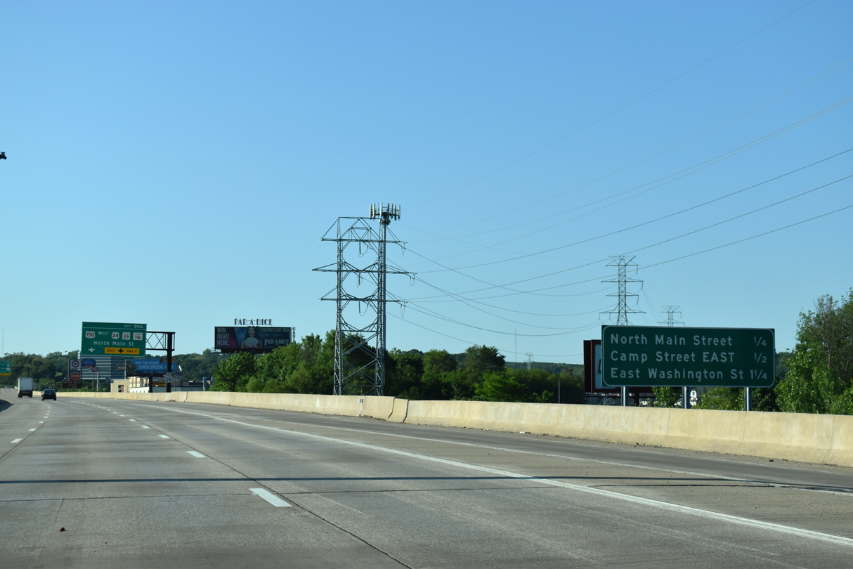 Interstate 74 East Peoria & East Peoria AARoads Illinois