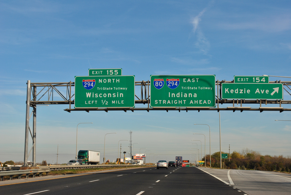 Interstate 80 East Cook County AARoads Illinois